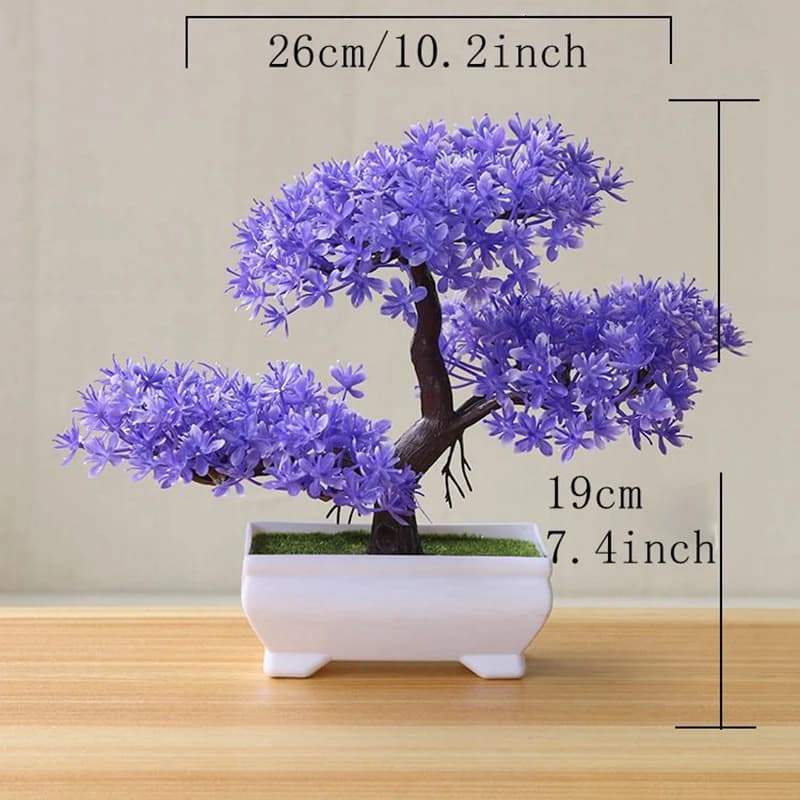 Plantes artificielles de simulation de bonsaï, plantes en pot pour table de jardin, maison, chambre