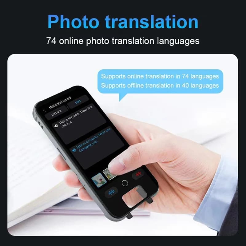 Stylo traducteur CABE-S25 Pro, alimenté par l'IA, traduction vocale et de texte en temps réel, prend