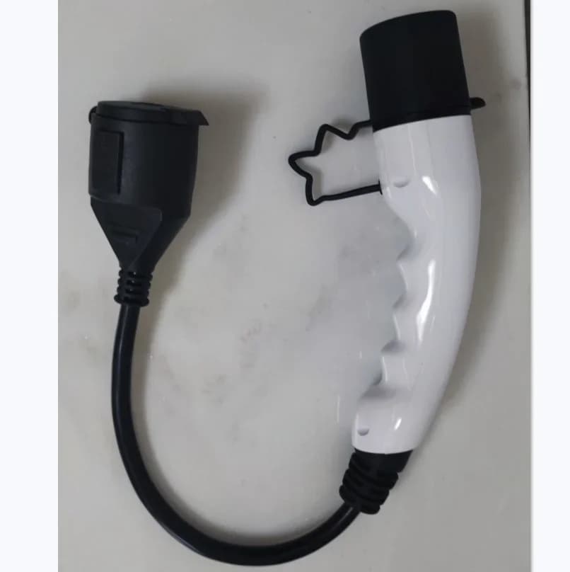 Adaptateur Type2 vers Schuko 16A Type 2 vers prise domestique européenne pour scooters électriques v