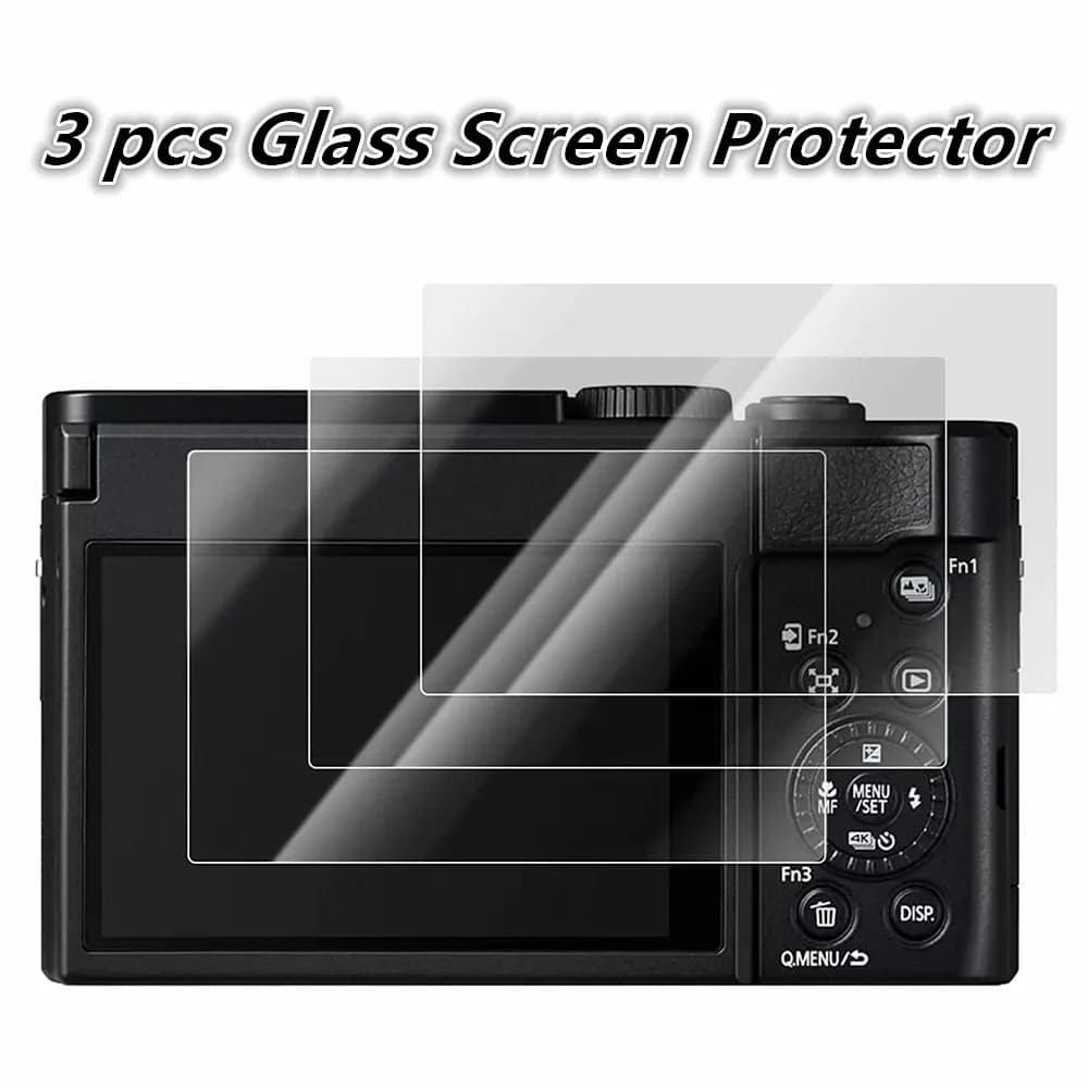 Protecteur d'écran LCD en verre trempé, 3 pièces, pour appareil photo Panasonic Lumix S9 TZ99 ZS99 T