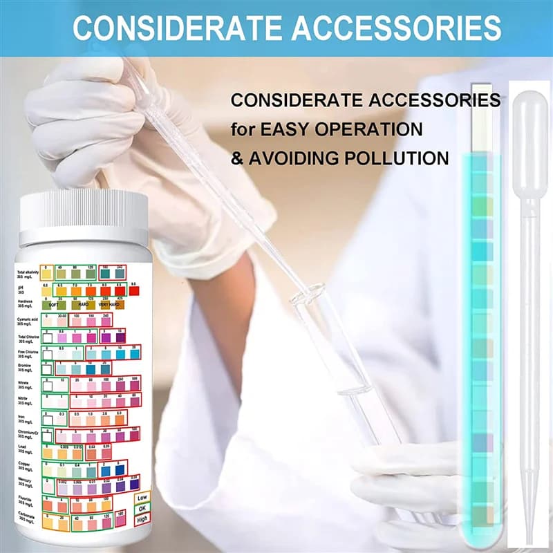 LJL 16 en 1 Kits de test d'eau pour l'eau potable-Kit de test d'eau domestique, Kits de mesure de la