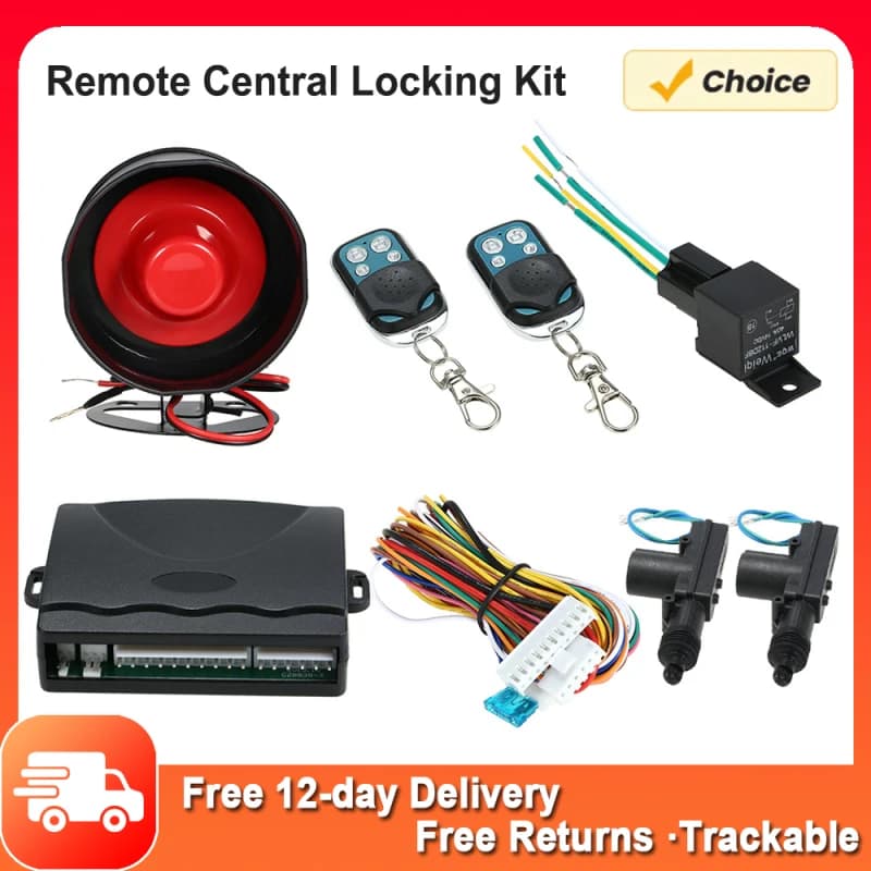 Kit de verrouillage centralisé à distance pour voiture, alarme de voiture, tous types, 2 portes