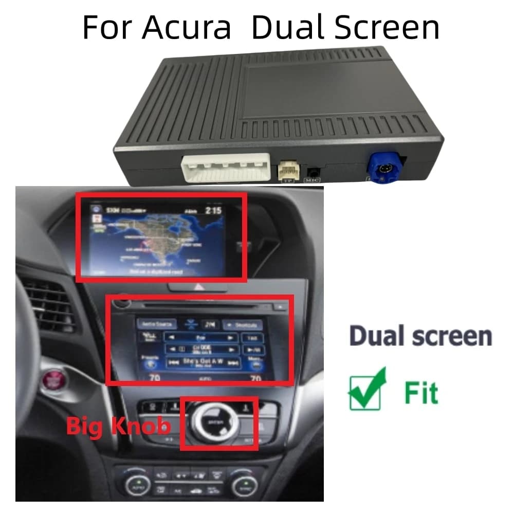 Boîte AI pour voiture sans fil Apple CarPlay Android Auto pour Acura MDX RDX TLX ILX RLX Honda Odyss