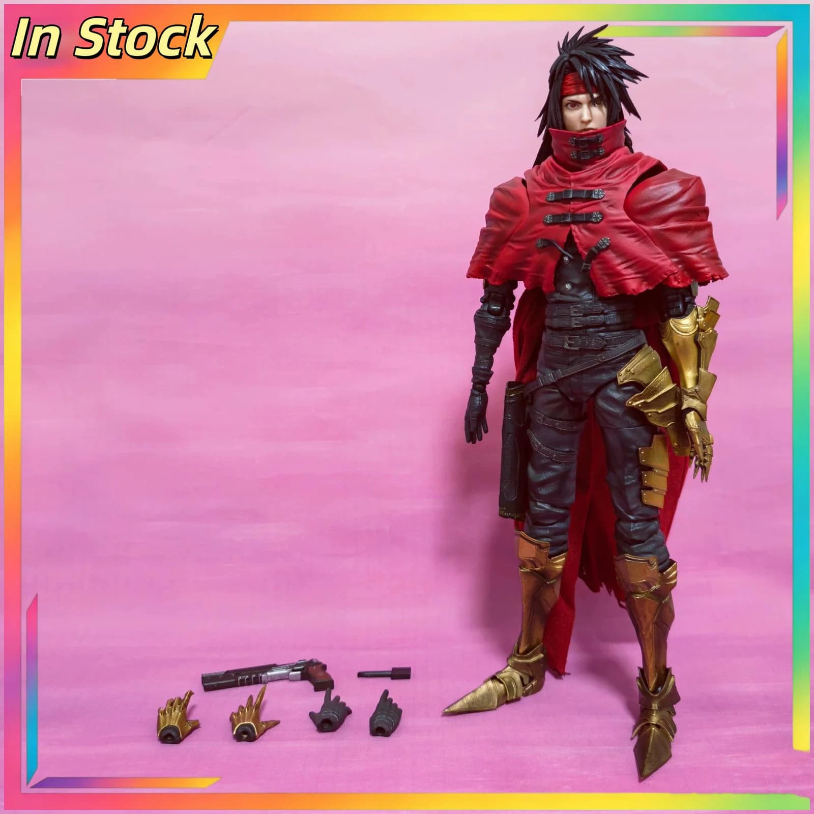 【 En stock 】 Figurine articulée de collection Vincent Play Arts Real PA Real Final Fantasy 7, modèle