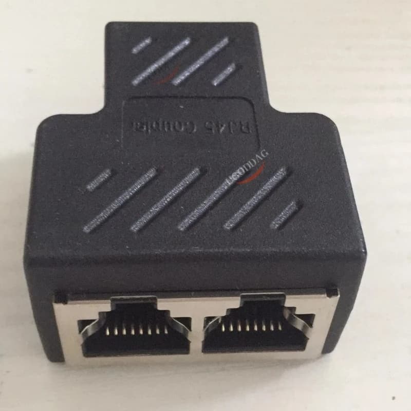 Adaptateur de répartiteur de réseau RJ45 1 répartiteur de réseau RJ45 femelle vers 2 RJ45 femelle ad