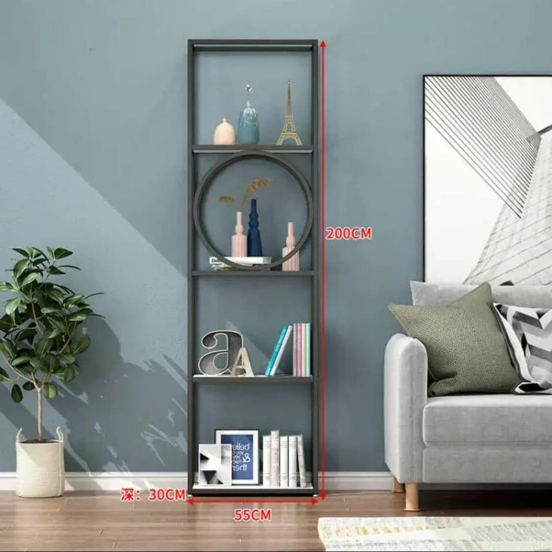Curio organisateur salon armoires étagère décor stockage chine Curio salon armoires bureau luxe Gabi