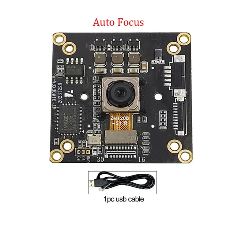 12MP IMX362 USB2.0 Webcam Module PDAF Autofocus mise au point fixe AF/FF caméra sans distorsion obje