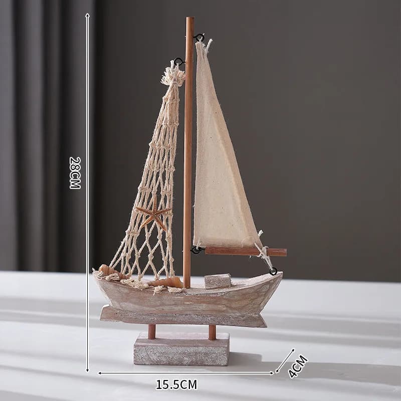 Bateaux à voile rétro, bateaux de pêche méditerranéens, décorations pour la maison, ornements créati