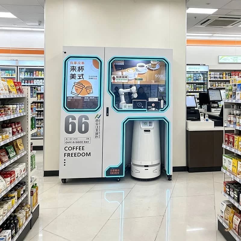 Solution de barista robotique automatisée pour la préparation et la livraison autonome de café, pers