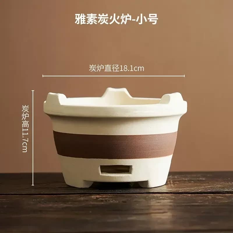 Kaolin-poêle à charbon domestique, chauffe-thé d'intérieur, support de barbecue extérieur, brasero c