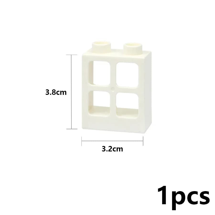 Porte fenêtre mur grandes briques grande taille blocs de Construction maison assembler pièces Constr