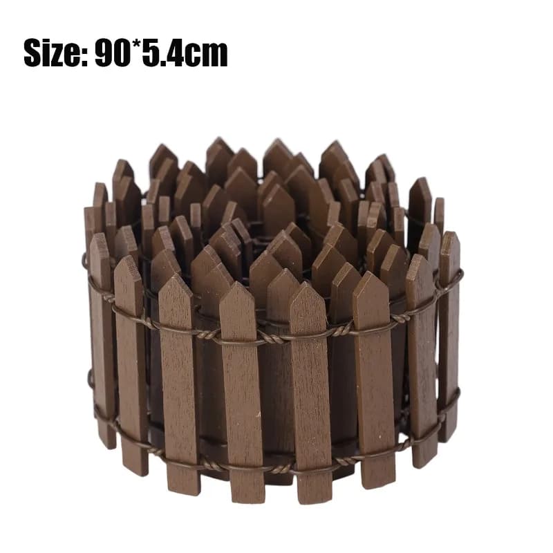 Mini clôture en bois pour jardin, barrière en bois de bonsaï, bricolage nickel é, maison de courses,
