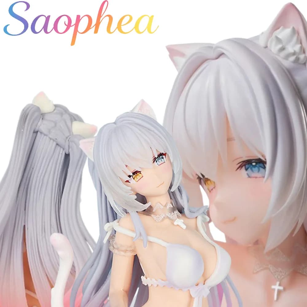 Figurine Saophea Cat Girl Ecchi, Figurine d'action Waifu Sexy Anime Girl, Statue de collection, Déco