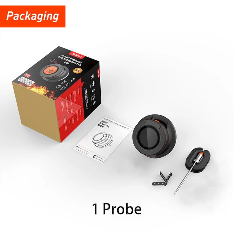 Thermomètre de four numérique Bluetooth, lecture instantanée, intérieur et extérieur, pour la cuisso