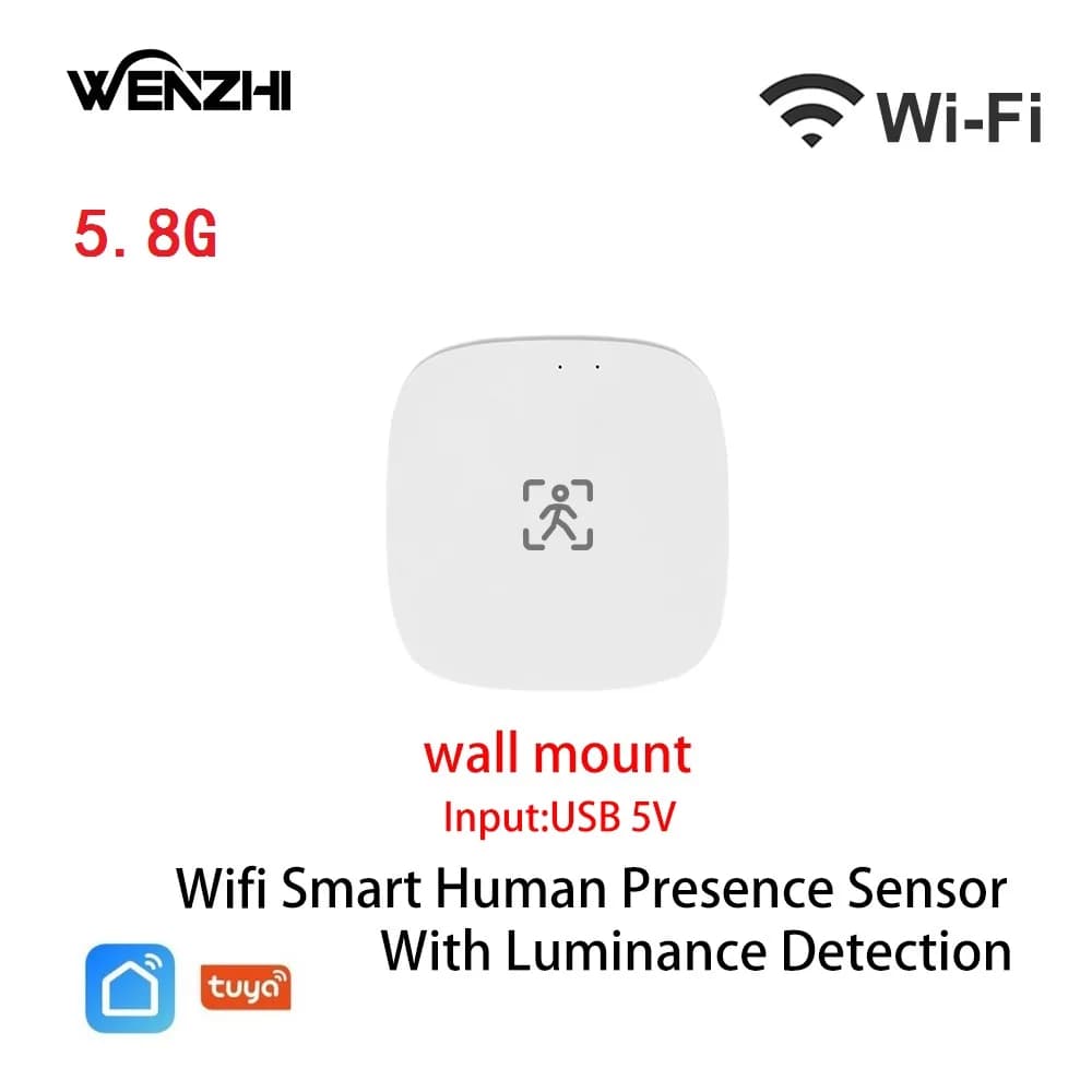 Zigequation-Capteur de mouvement de présence humaine, Wifi, MmWave, Shoance, Détection de distance,