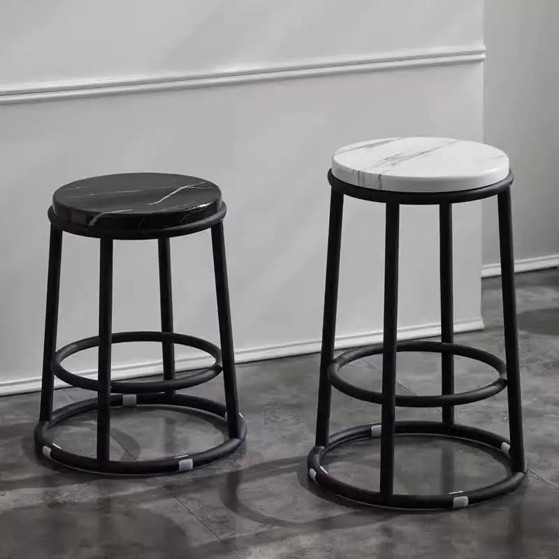 Tabourets de bar simples, tabourets de bar, chaises de comptoir en fer forgé avec dossiers, tabouret