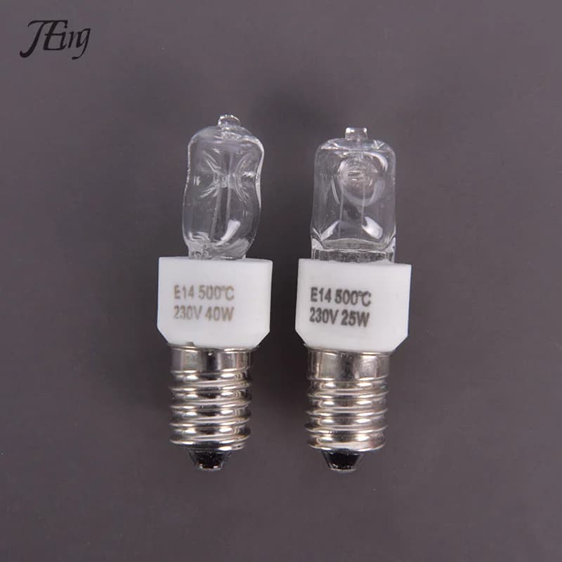 Lampe halogène de four E14, haute température, degré sûr, sèche-linge, ampoule pour micro-ondes