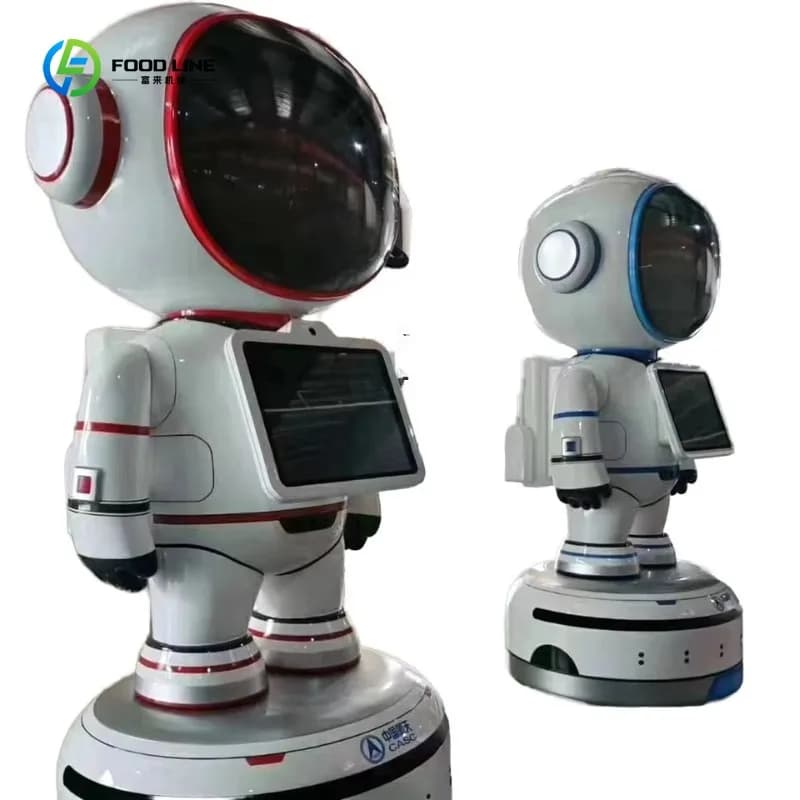 Robot personnalisé pour hall d'exposition avec services de réception et interprétation intelligents