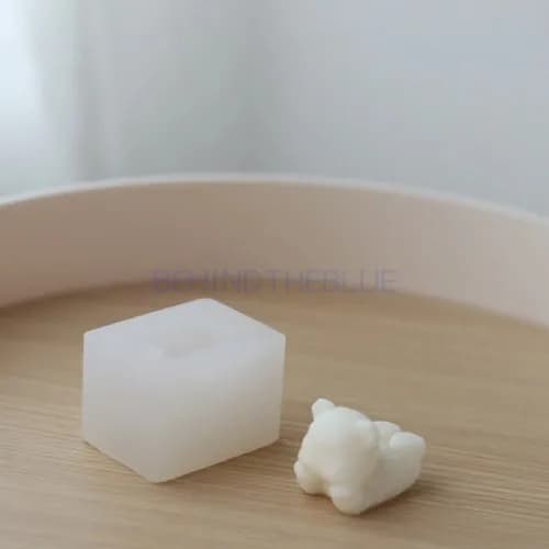 Pâte joue ours aromathérapie plâtre bougies moules maison déco fait maison ours de noël joyeux choco
