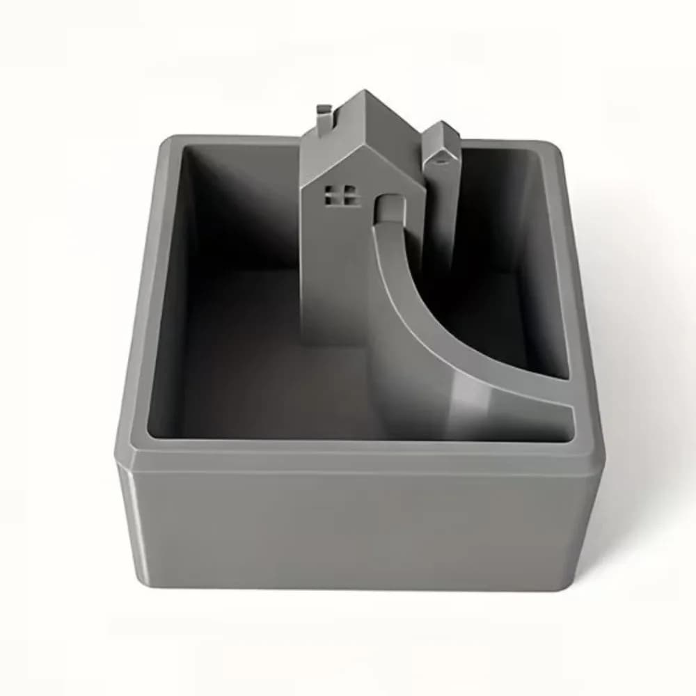 Pot de plantes créatif en forme de maison imprimé en 3D, mini-scène moderne, pot pour plantes succul
