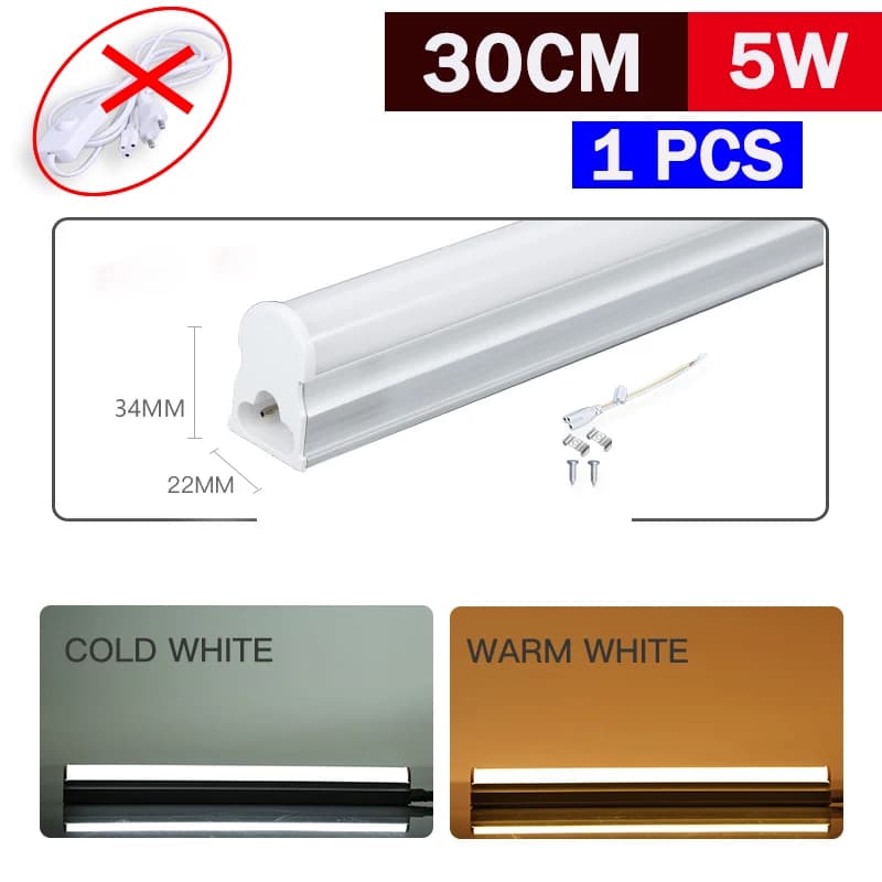 Lumières LED pour armoire de cuisine lampe LED éclairage 20W 10W mur Tube lumière Lampara 110V 220V