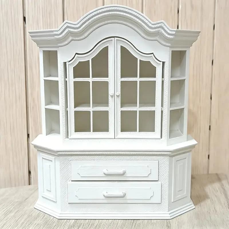 Offre Spéciale. 1 pièce Meuble miniature en plastique pour maison de poupée, bibliothèque, armoire,