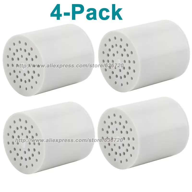 Filtre de douche pour eau dure - Adoucisseur d'eau pour éliminer le chlore et le fluorure - 6 cartou