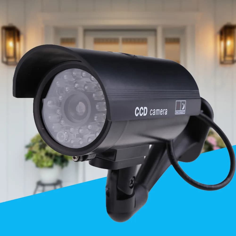 Caméra factice sans fil, fausse caméra de vidéosurveillance, prévention des vols et des agressions,
