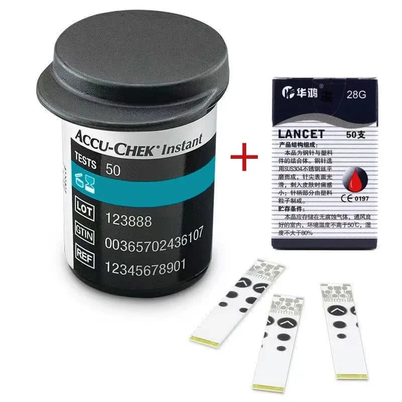 Bandelettes de test de glycémie Accu Chek Instant - 50/100 unités pour la surveillance de la glycémi