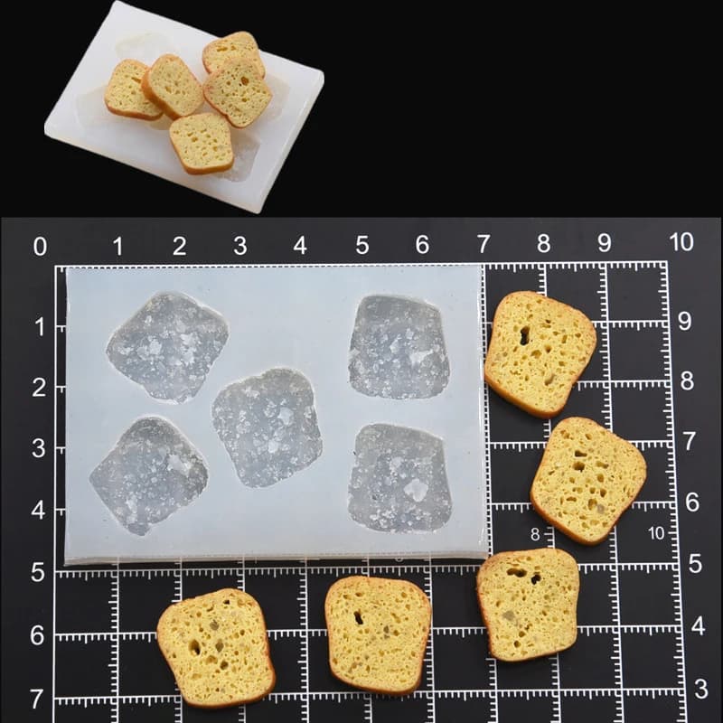 Mini moules à sandwich Toast JxSilicone, poterie, argile, moules de bricolage