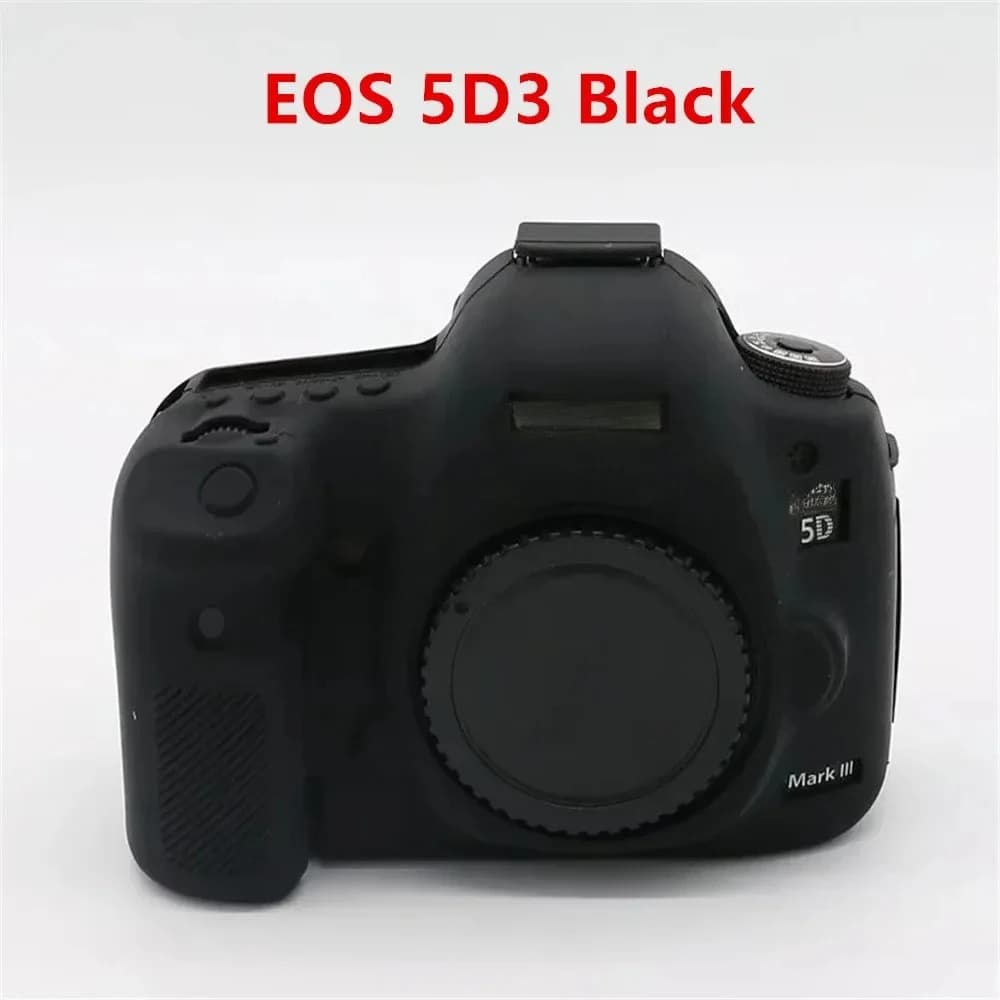 Pour Canon EOS 5D Mark III IV 5D2 5D3 5D4 6DII 6D2 7DII 7D2 77D 600D 700D peau de Silicone antidérap
