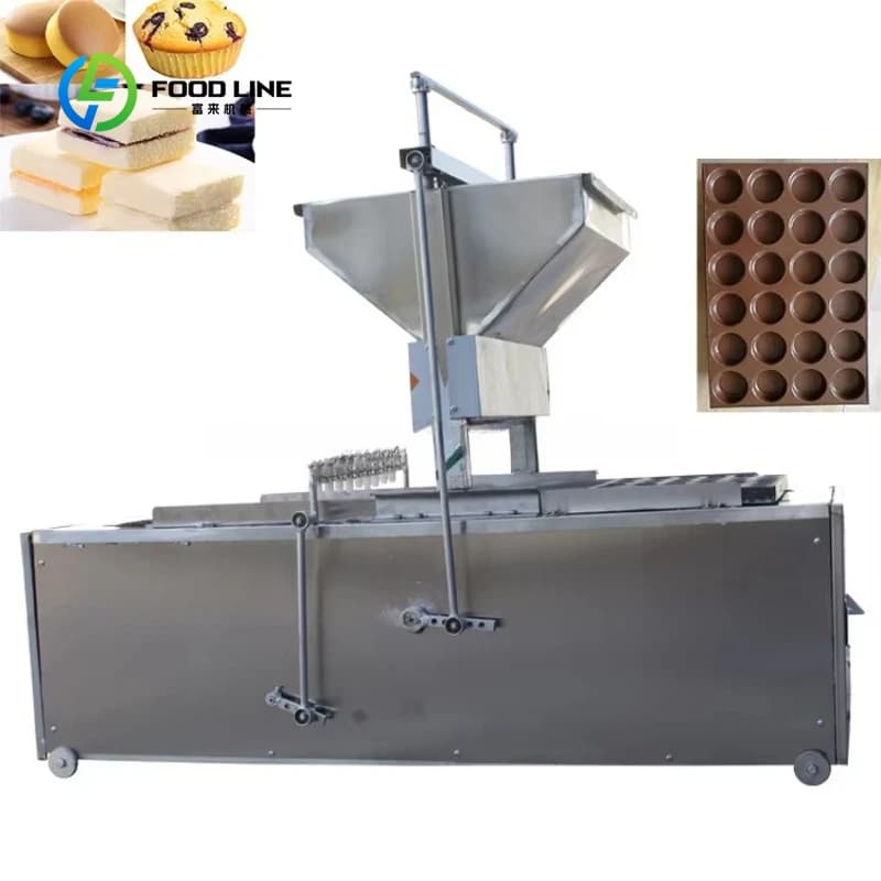 Machine à cupcakes automatique personnalisée avec remplissage de crème pour ligne de production de b