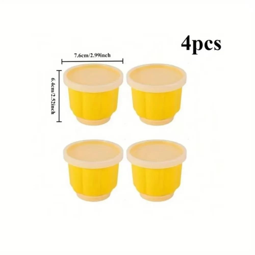 Moules à desserts réutilisables en plastique avec couvercles empilables, moule à crème glacée à la g
