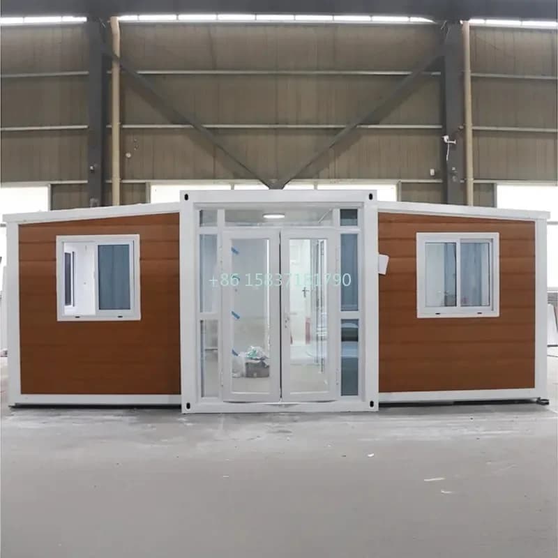 Maison conteneur écologique 40 pieds 20 pieds, préfabriquée, mobile, de luxe, extensible, villa préf