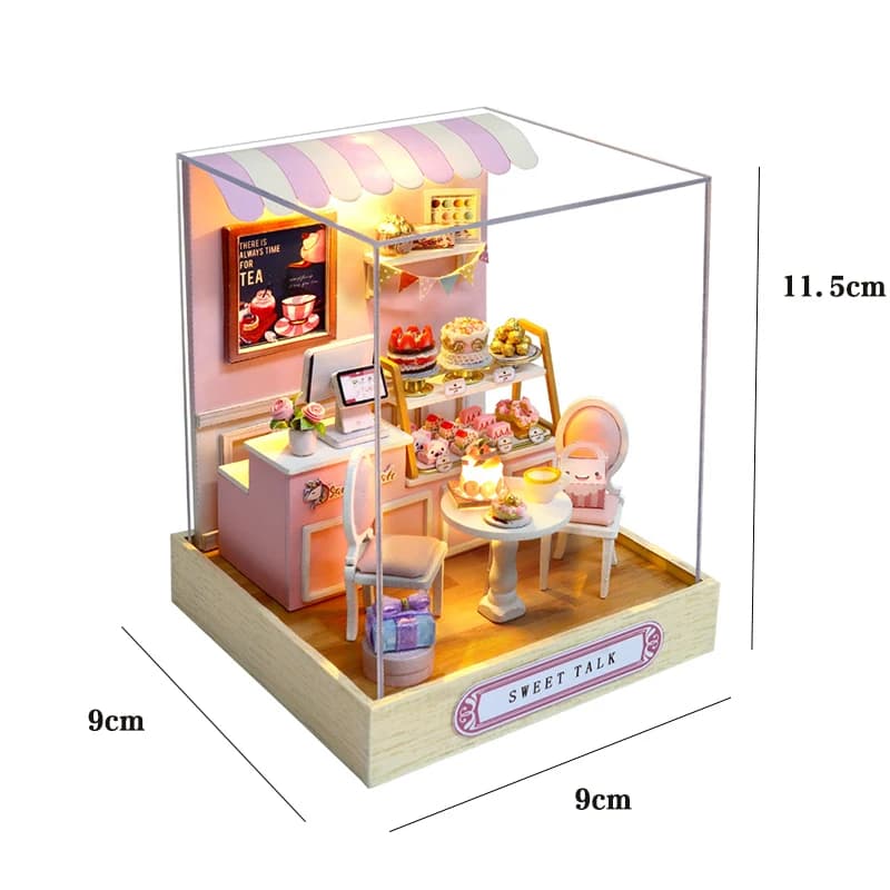 Maison de poupée en bois, Puzzle 3D, Kit de modèle de construction, Production de jouets pour petite