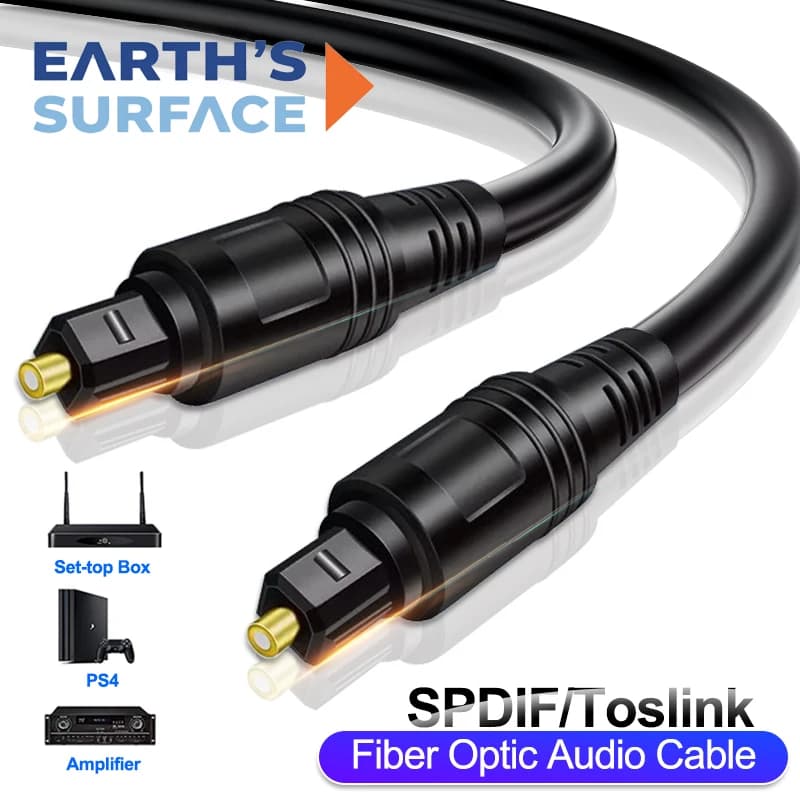 Câble Audio optique numérique Toslink SPDIF câble Coaxial 1m 2m 3m 5m 10m pour amplificateurs Blu-ra