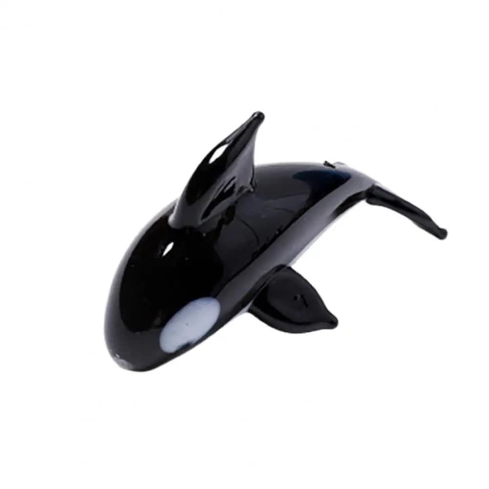 Modèle de baleine fait à la main, décor de bureau, modèle de baleine tueuse en verre, ornements de b