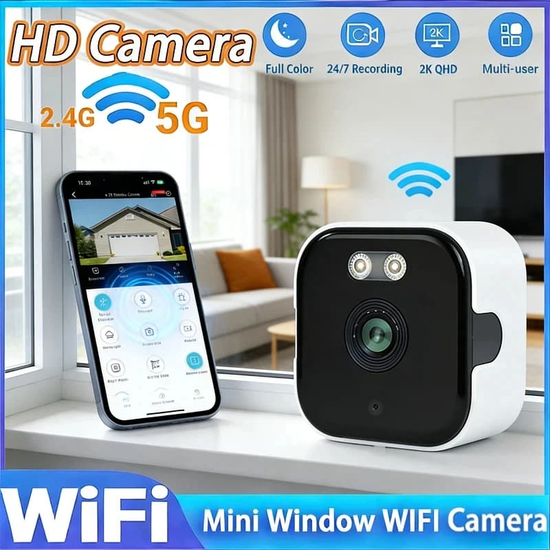 Caméra WiFi de sécurité, mini caméscope HD 1080P, version nocturne pour intérieur, caméra intelligen