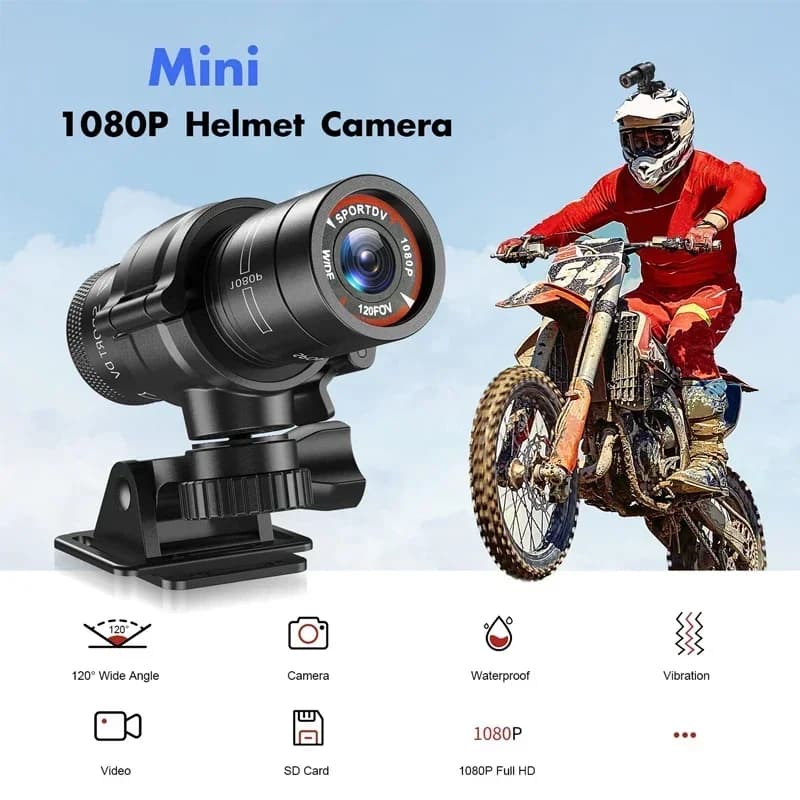 F9 Sport vélo vélo caméra 1080P petit DV vidéo tableau de bord Photo caméra étanche moto mouvement d