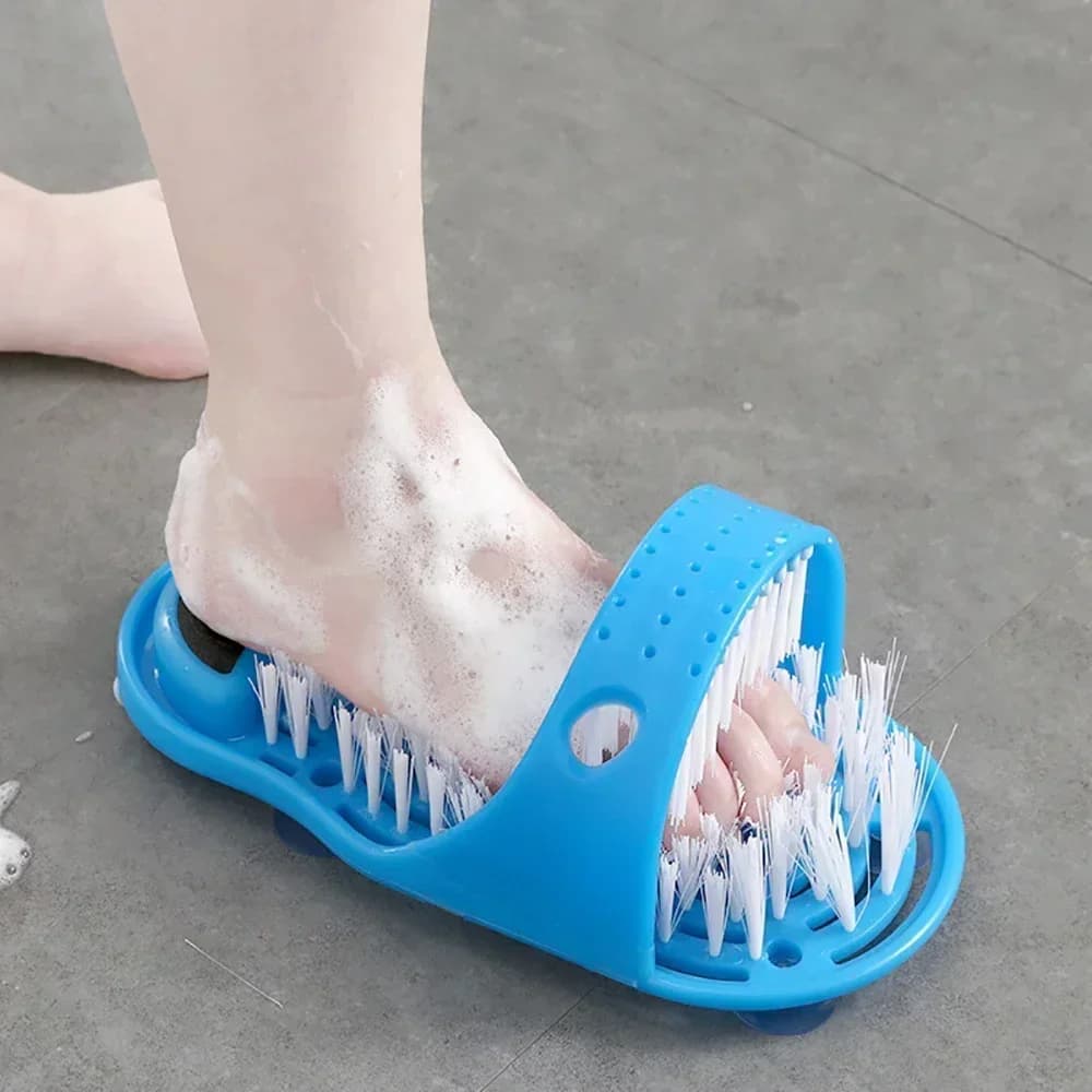 1PC douche pied épurateur masseur salle de bain bain pieds brosses enlever peau morte nettoyant Spa