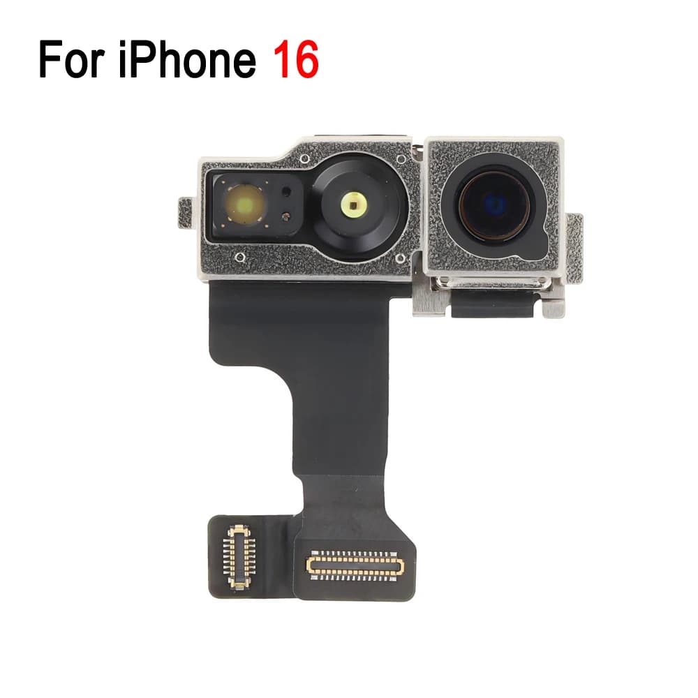 Caméra frontale de remplacement pour iPhone 16 / 16 Plus / 16 Pro / 16 Pro Max, compatible avec le t