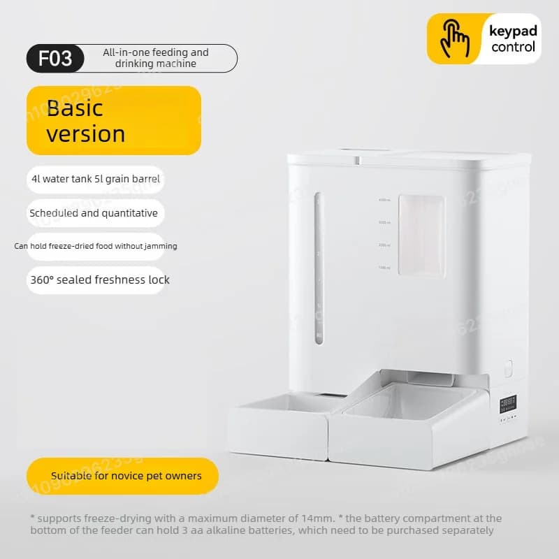 Fontaine à eau automatique 2 en 1 avec caméra, distributeur de nourriture pour chat et chien, produi