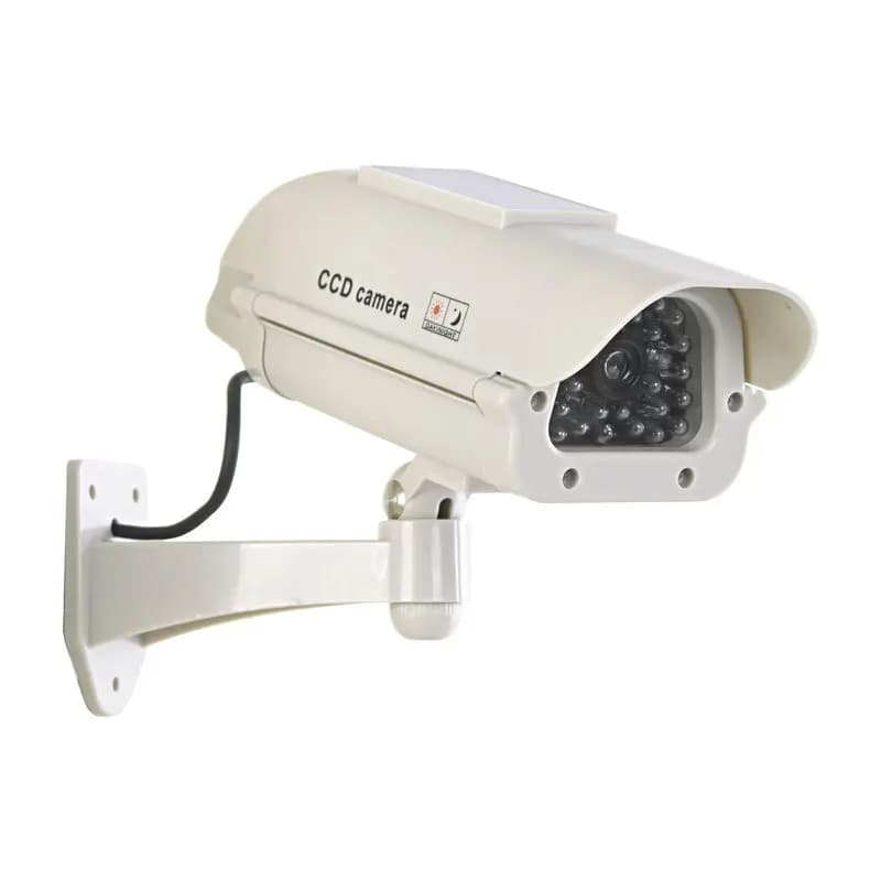 DUNICCD-Fausse caméra solaire de simulation, étanche, sécurité, rouge, LED clignotante, bureau à dom