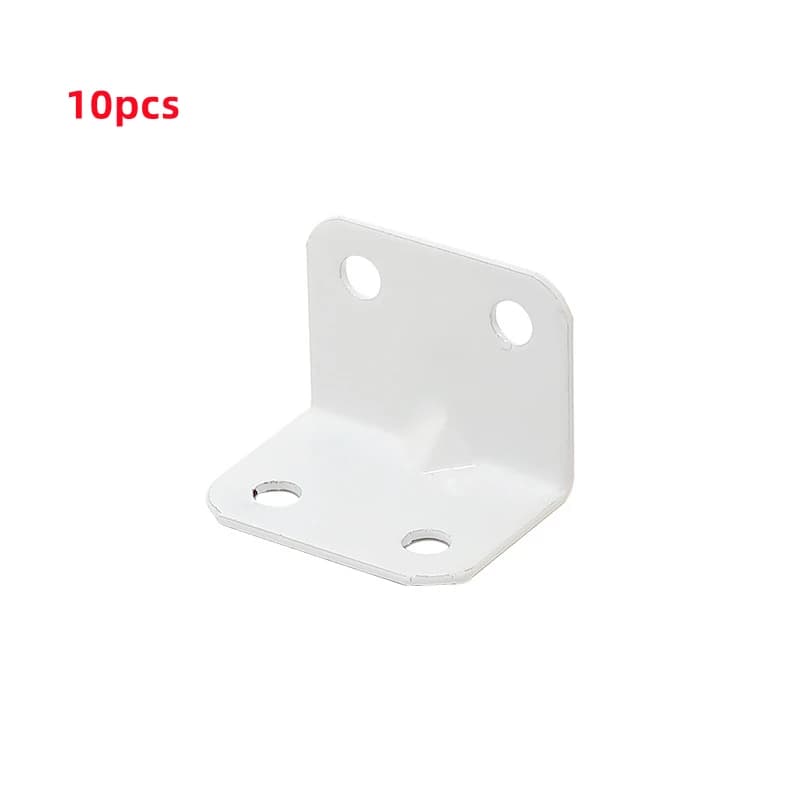 Lot de 10/20 équerres en fer blanc à 90 degrés, connecteurs de meubles et quincaillerie