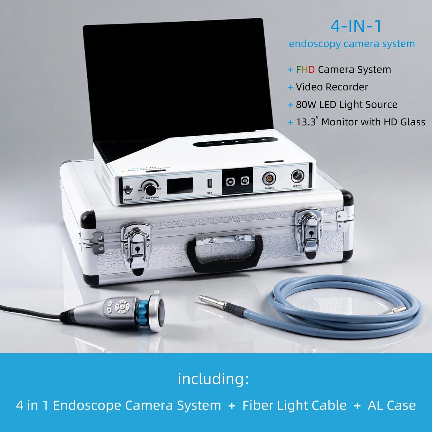 Système de caméra endoscopique médicale portable 1080P haute définition, équipement vidéo d'endoscop