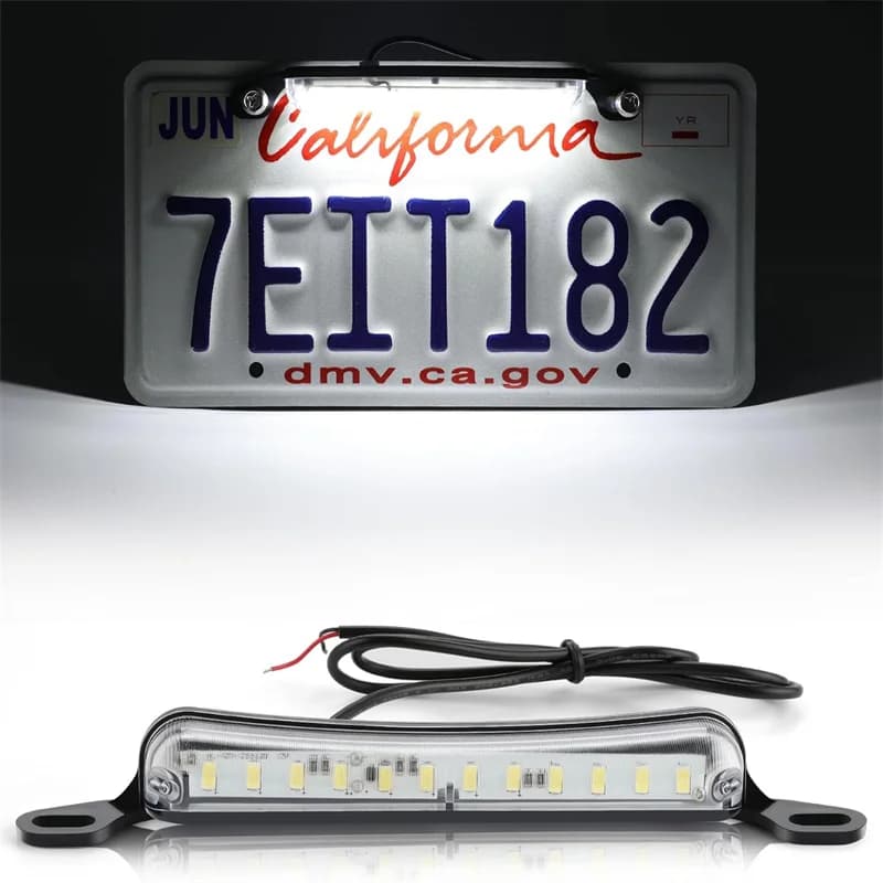Lumière LED de plaque d'immatriculation, assemblage extrêmement lumineux pour remorque UTV ATV camio
