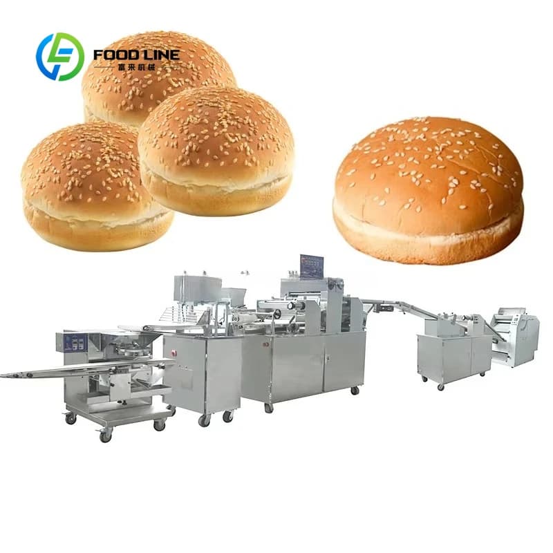 Machine à pain pour pains à burger personnalisés à haute productivité, 220V 380V, équipement de boul
