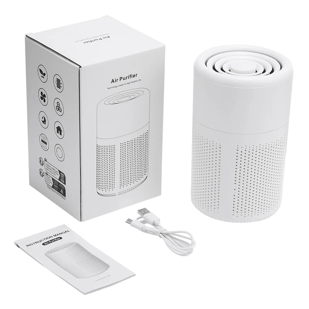 Purificateur d'air domestique purificateur d'air Portable Mini purificateur d'air de bureau avec fil