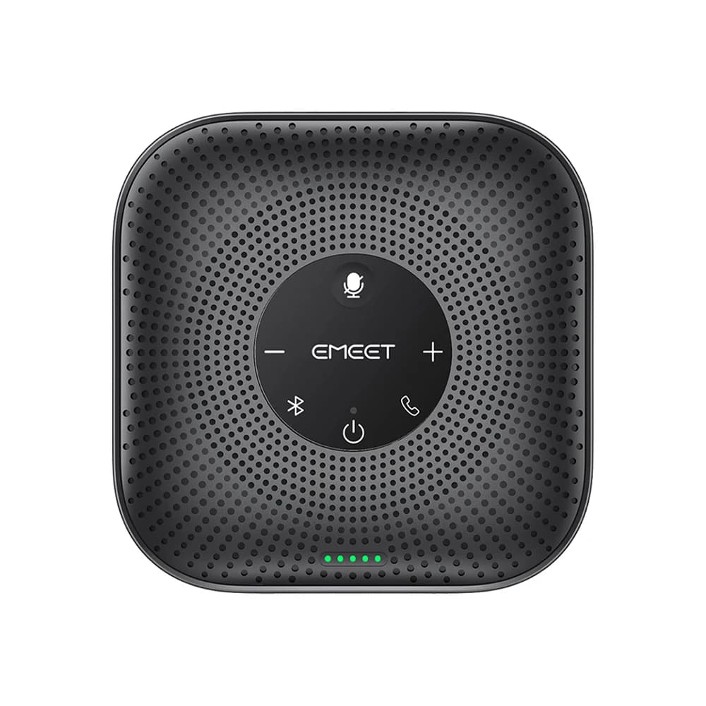 EMEET Speakerphone Haut-parleur de conférence sans fil 360 ° Microphone de réunion à prise vocale