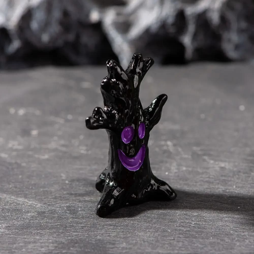 Mini Figurine Miniature d'halloween, château, maison d'arbre, crâne en os, dessin animé, Statue de c